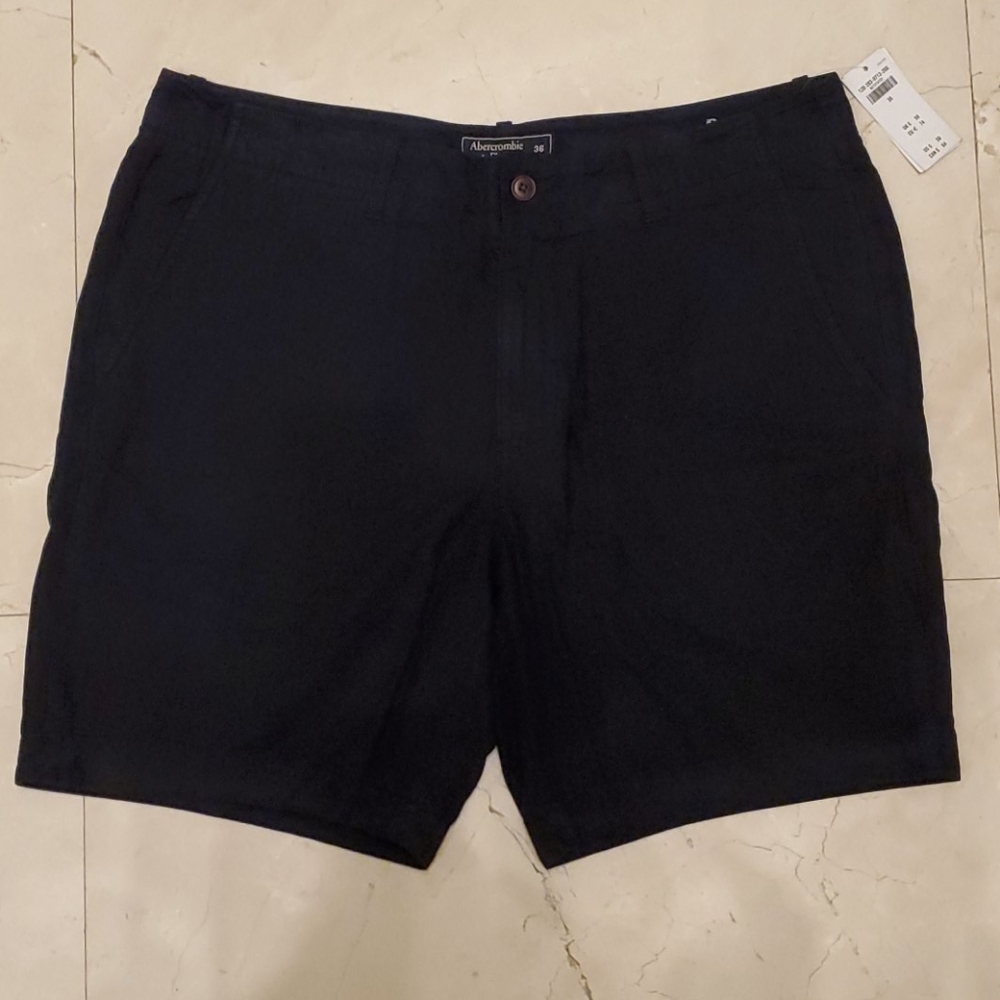 NWT MEN'S ABERCROMBIE & FITCH NAVY BLUE SHORTS